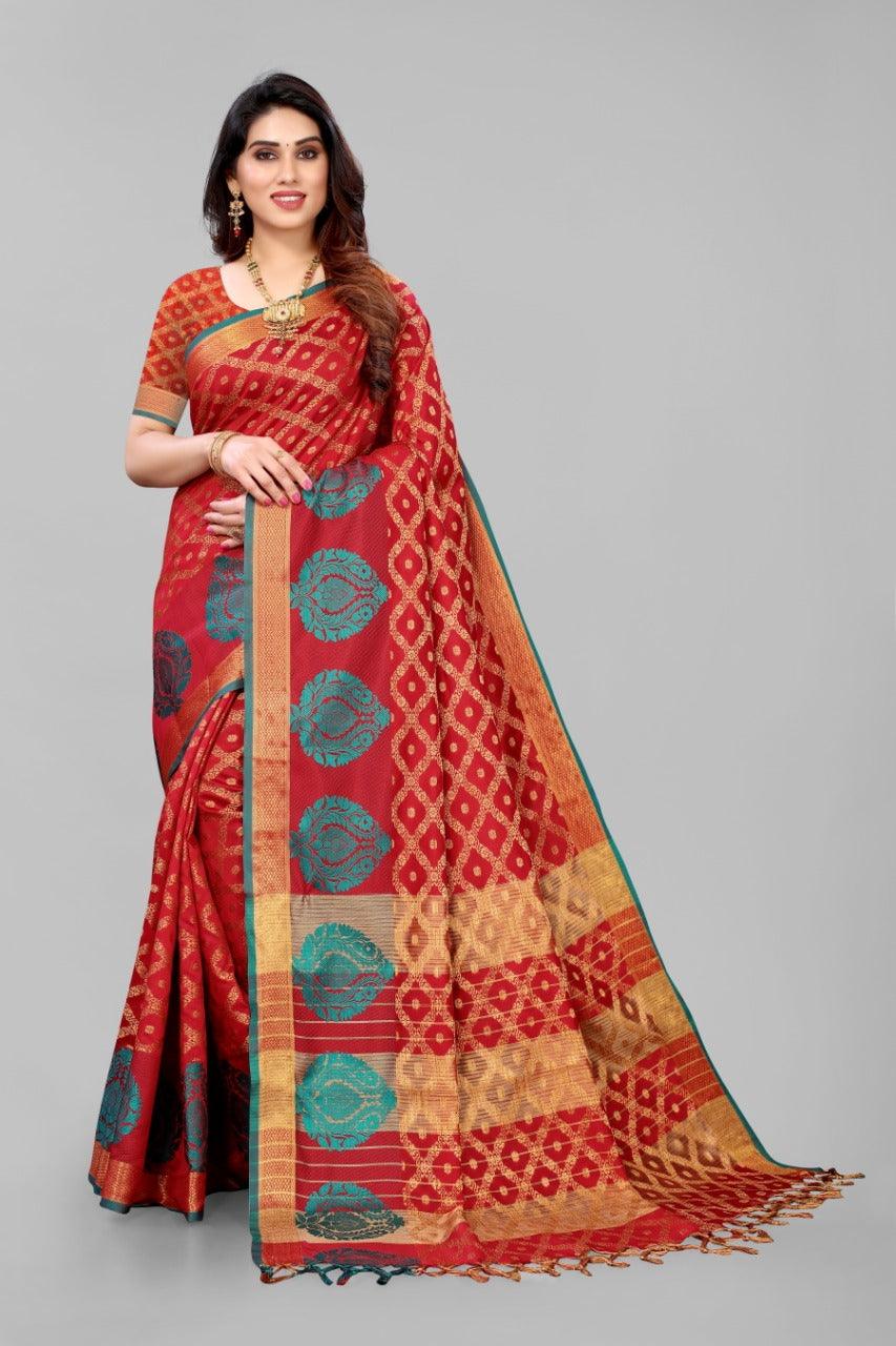 Women's Banarasi Silk Saree Collection - Dwija Fashion - Indiakreations