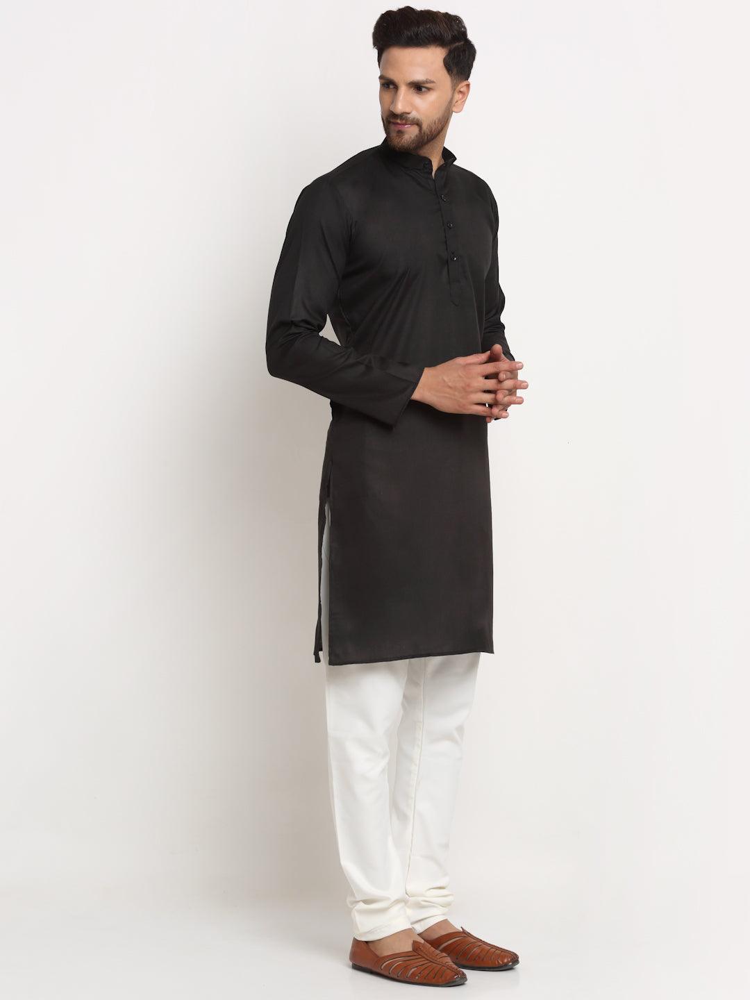 Men's Cotton Blend Kurta Pajama Set - Freestyle Fashion - Indiakreations