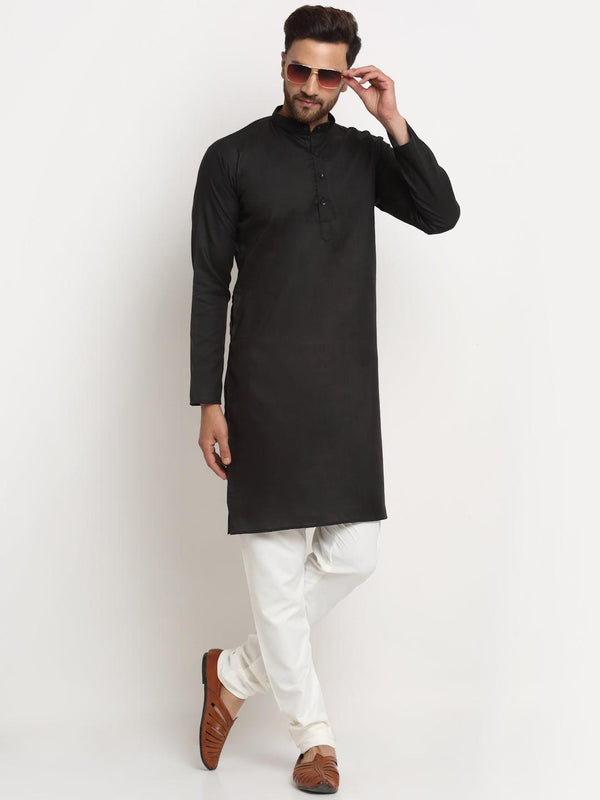 Men's Cotton Blend Kurta Pajama Set - Freestyle Fashion - Indiakreations