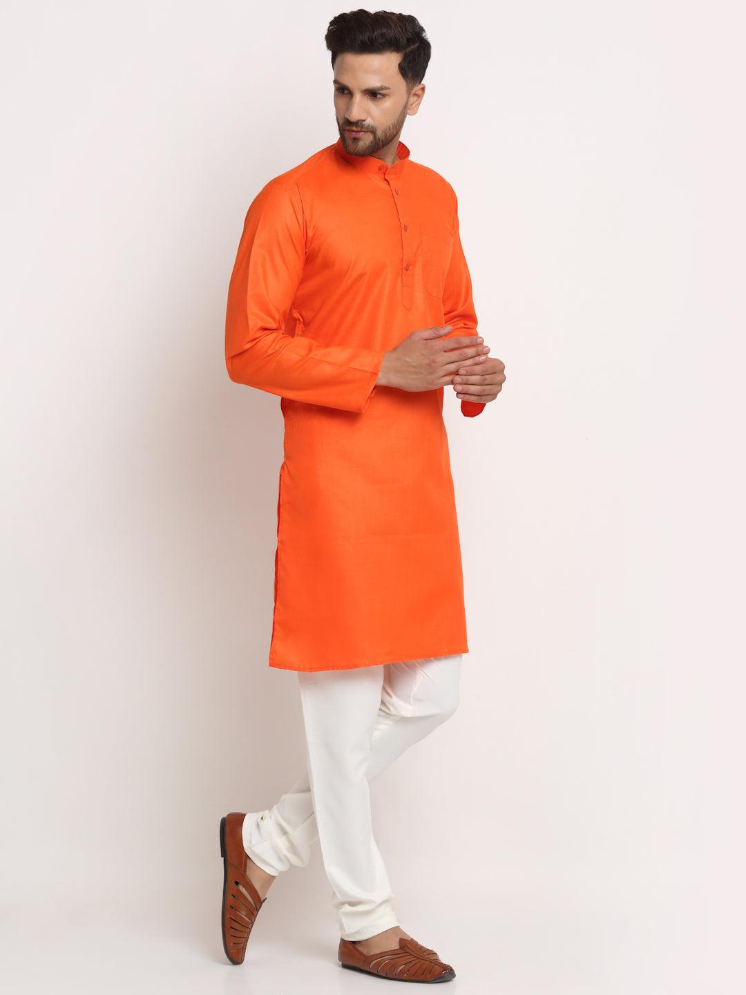 Men's Cotton Blend Kurta Pajama Set - Freestyle Fashion - Indiakreations