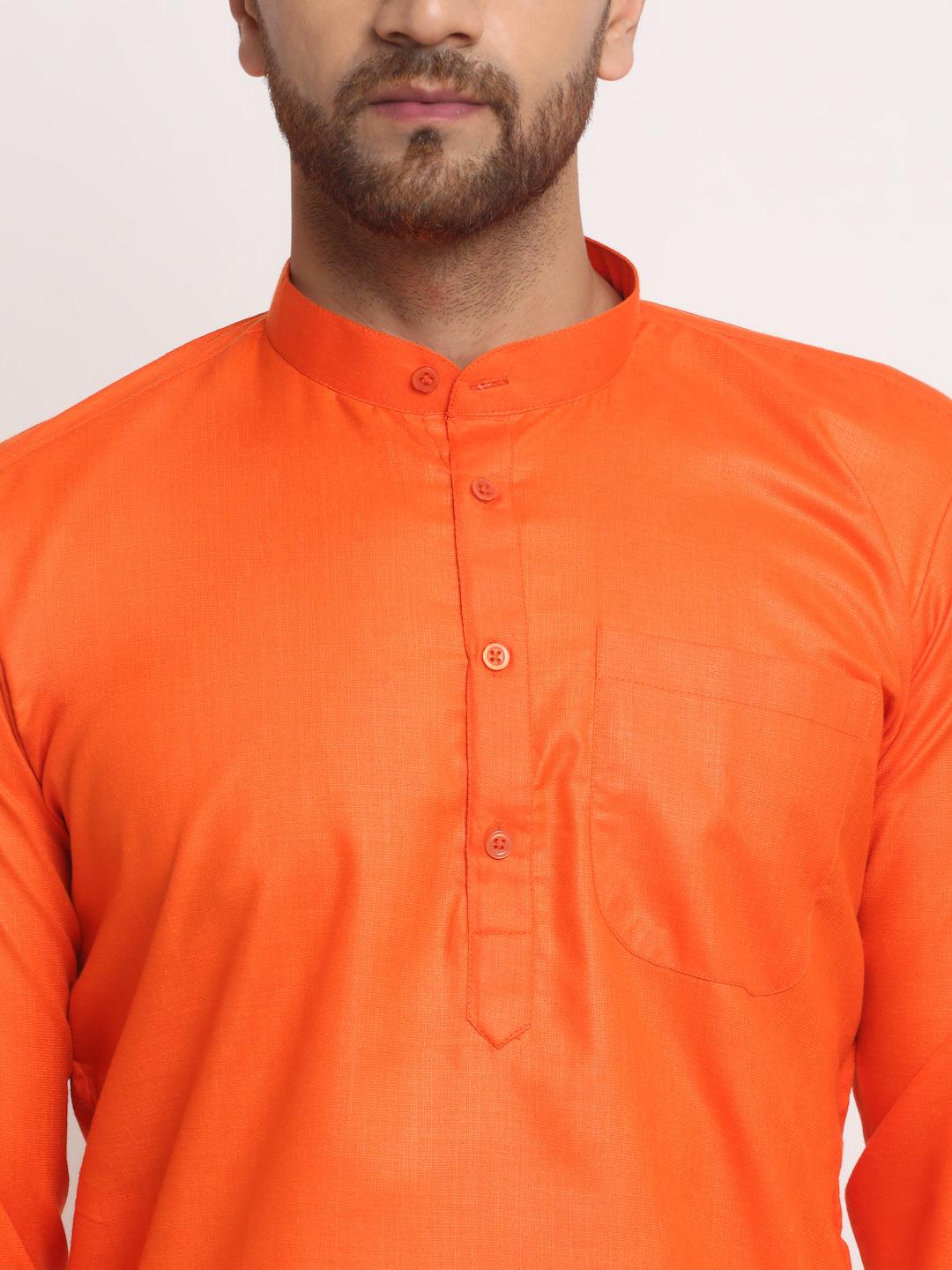 Men's Cotton Blend Kurta Pajama Set - Freestyle Fashion - Indiakreations