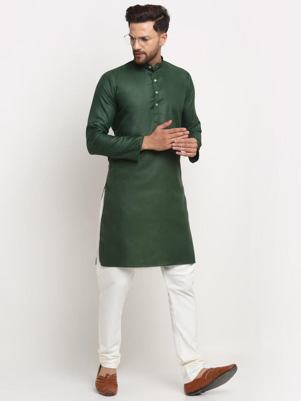 Men's Cotton Blend Kurta Pajama Set - Freestyle Fashion - Indiakreations