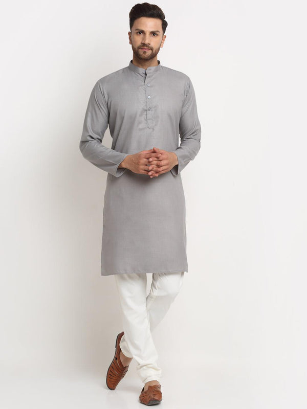 Men's Cotton Blend Kurta Pajama Set - Freestyle Fashion - Indiakreations