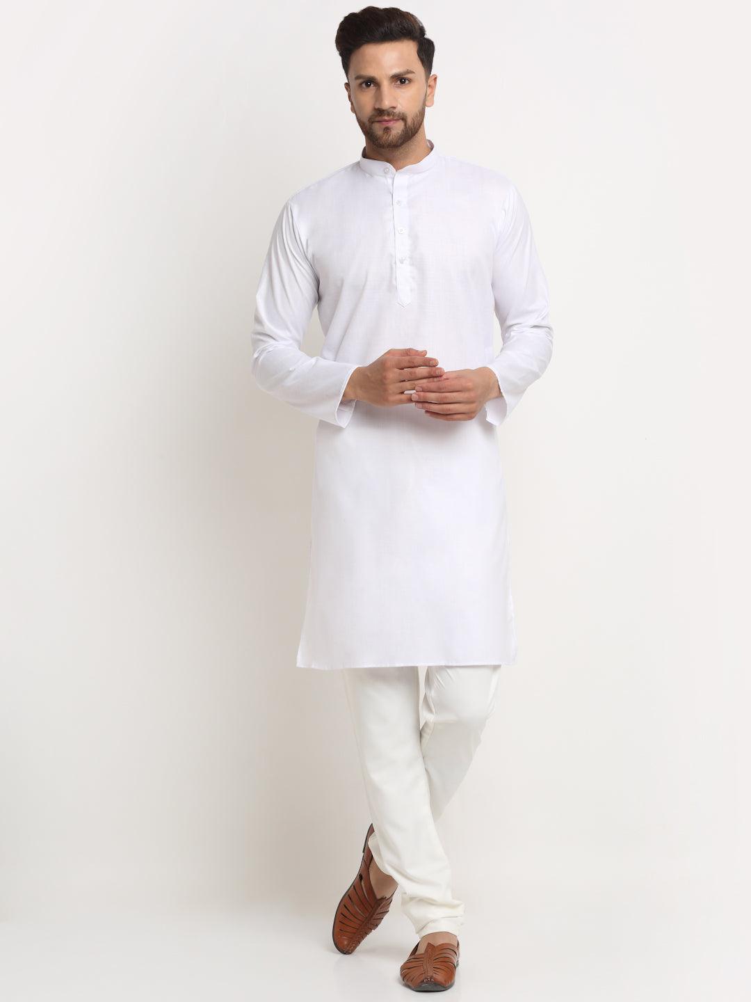 Men's Cotton Blend Kurta Pajama Set - Freestyle Fashion - Indiakreations