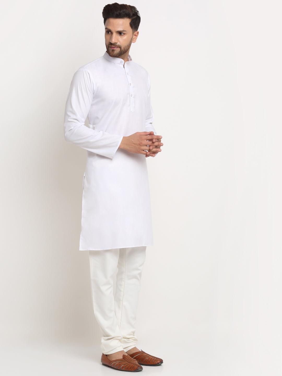 Men's Cotton Blend Kurta Pajama Set - Freestyle Fashion - Indiakreations