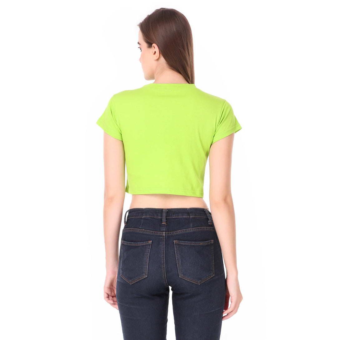 Women Green Crop Top - NOZ2TOZ - Indiakreations