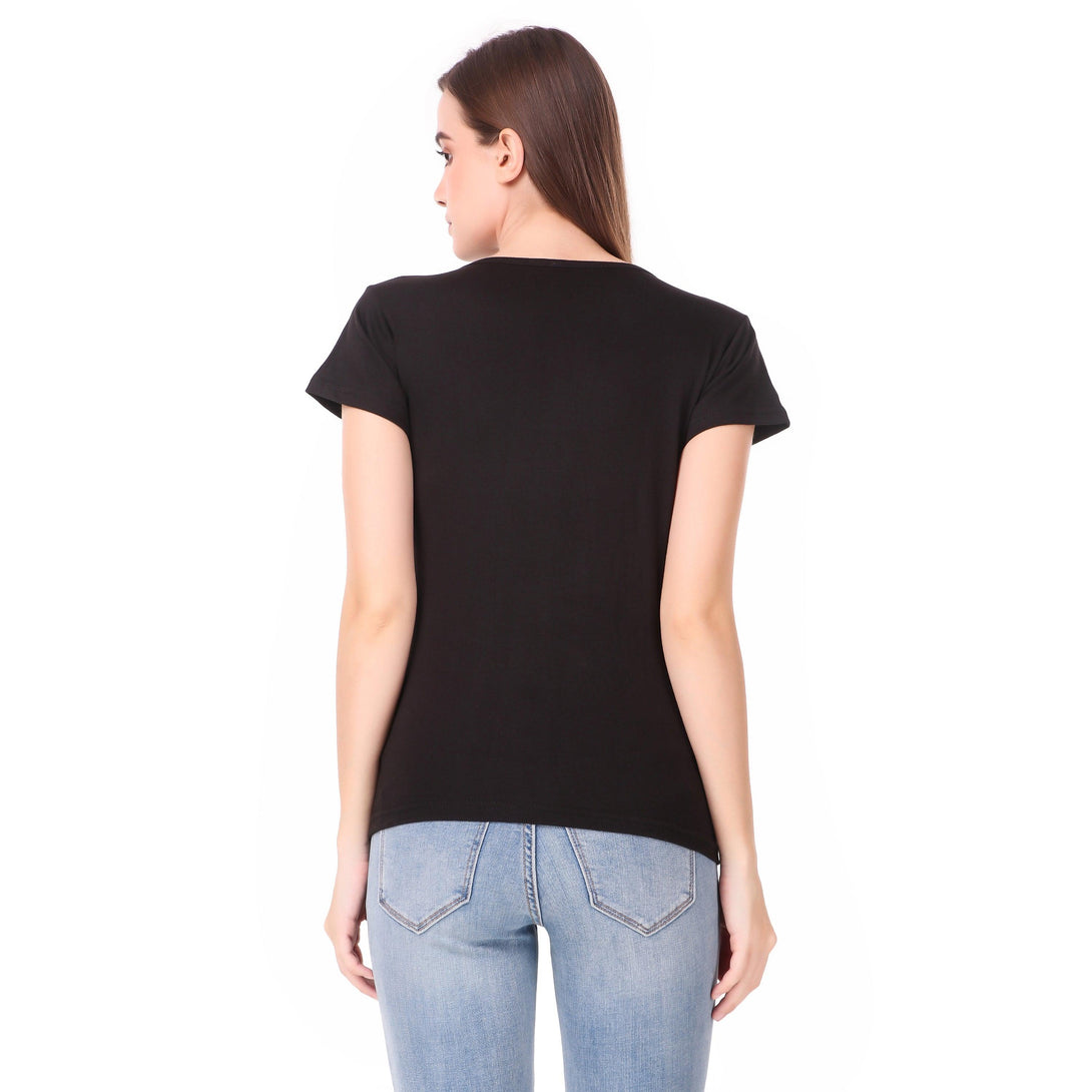 Women Black Cotton Top - NOZ2TOZ - Indiakreations