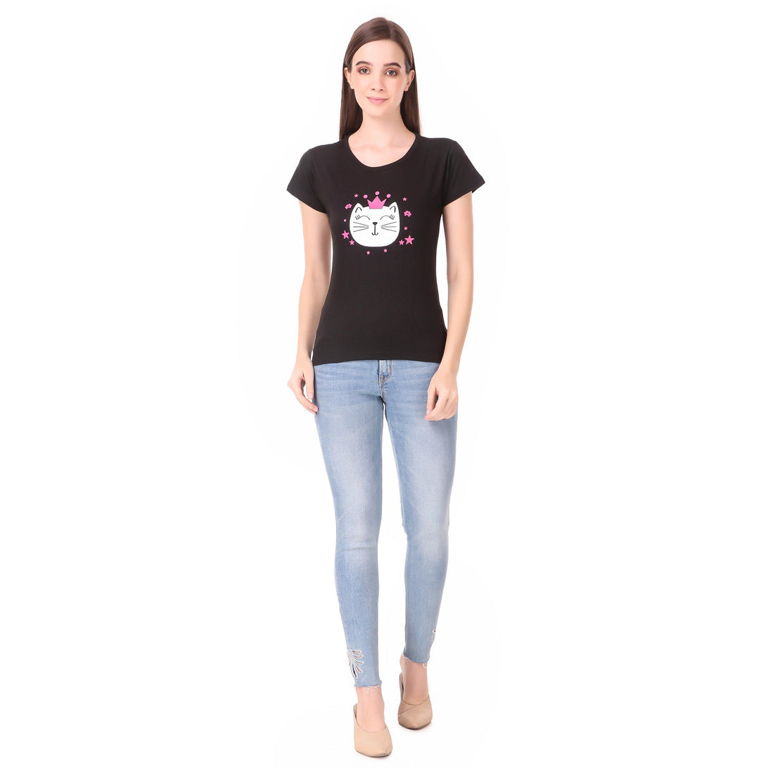 Women Black Cotton Top - NOZ2TOZ - Indiakreations