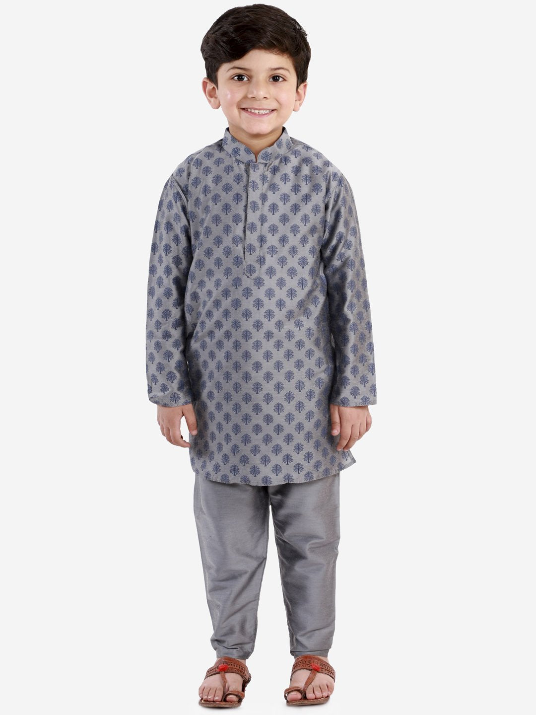 Cotton Blend Kurta Pyjama Set for Boys - JBN Creation