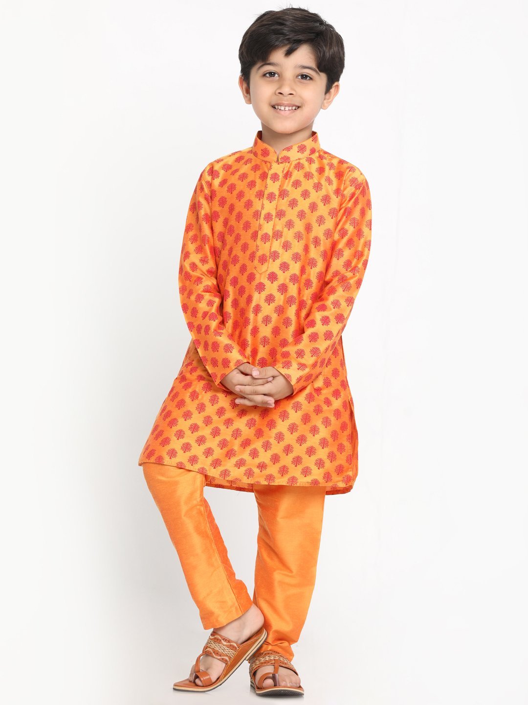 Cotton Blend Kurta Pyjama Set for Boys - JBN Creation