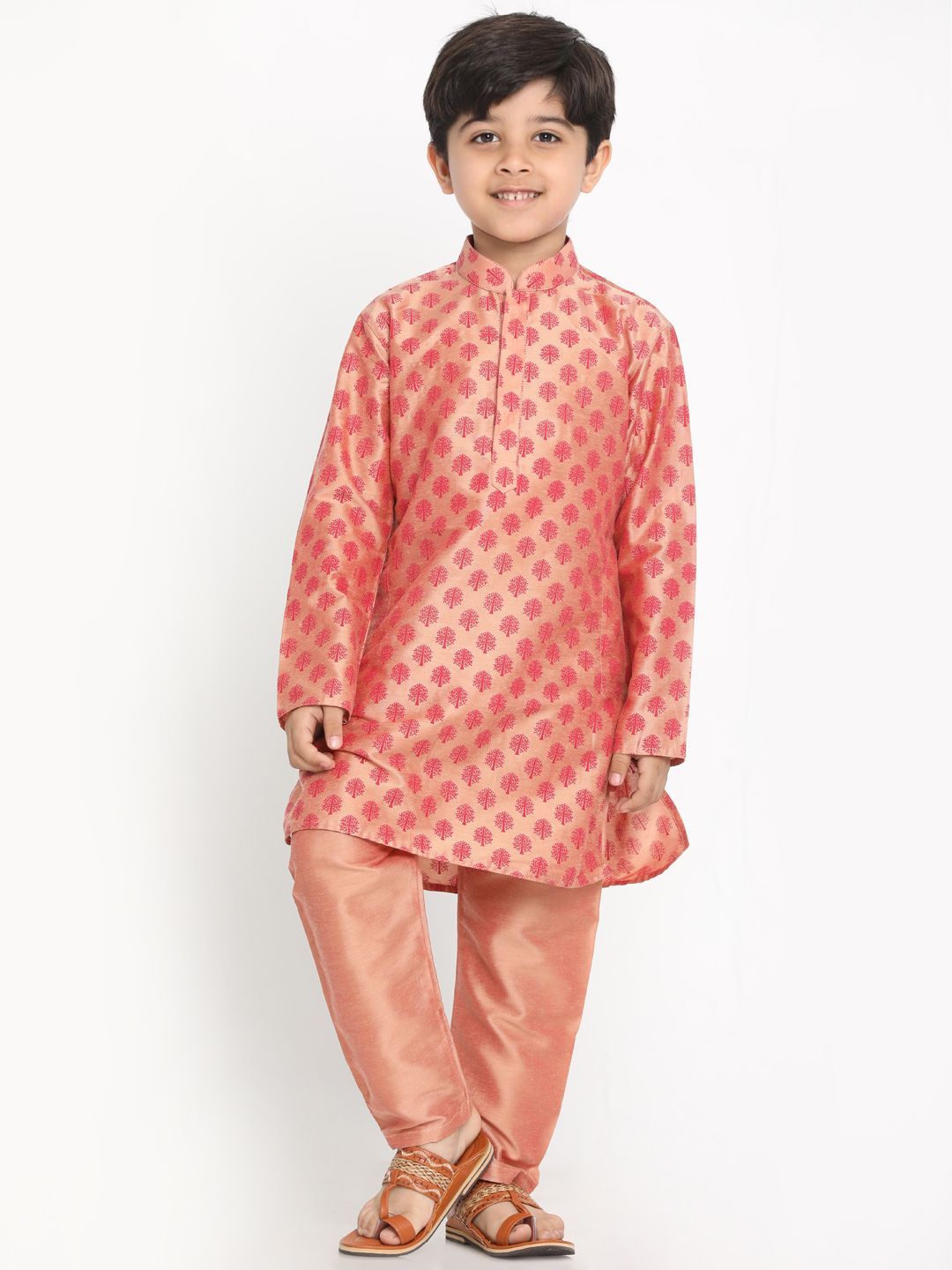 Cotton Blend Kurta Pyjama Set for Boys - JBN Creation