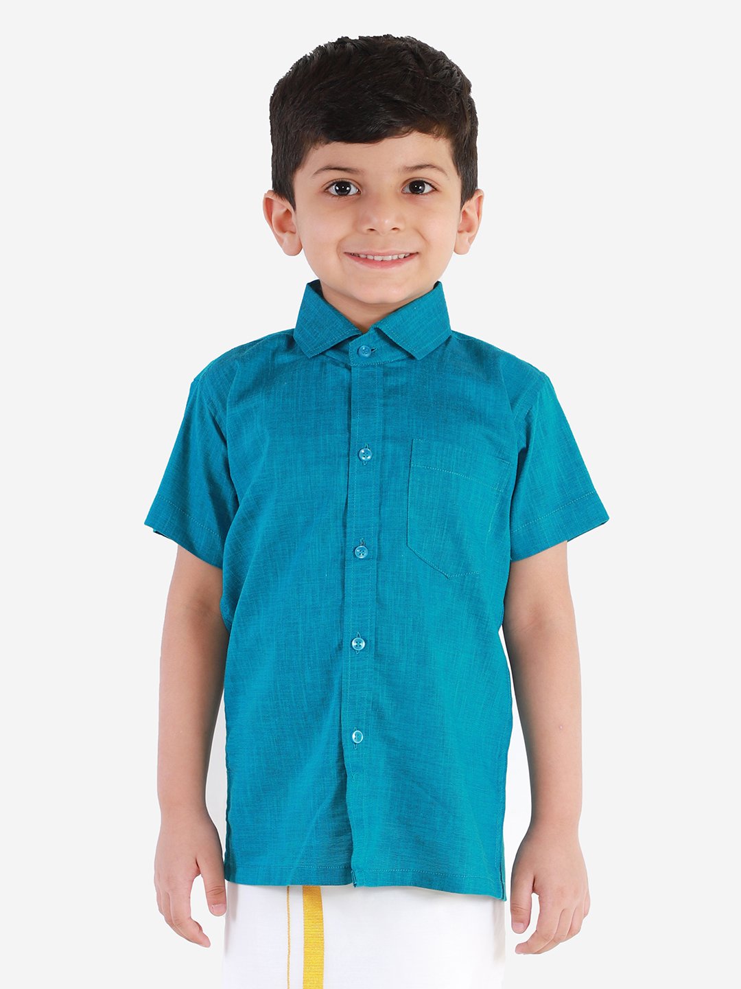 Cotton Short Sleeves Ethnic Shirt for Boys - JBN Creation