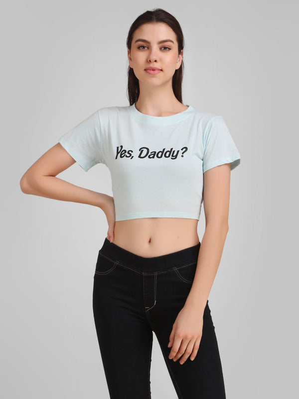 Women Blue Crop Top - NOZ2TOZ - Indiakreations