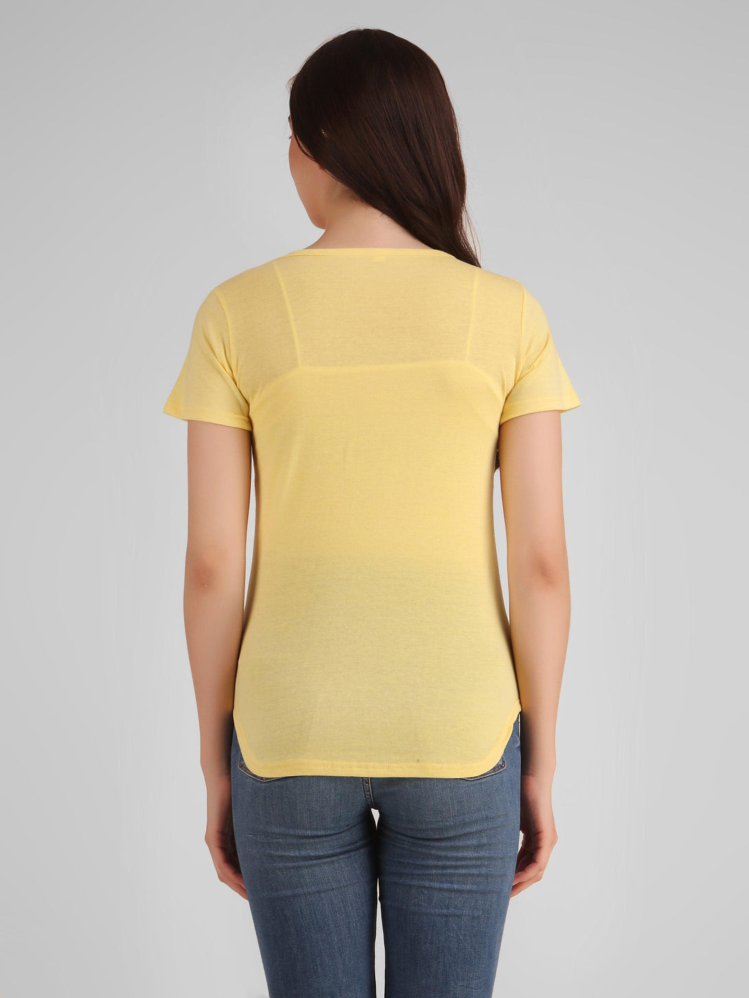 Women Yellow Meow Top - NOZ2TOZ - Indiakreations