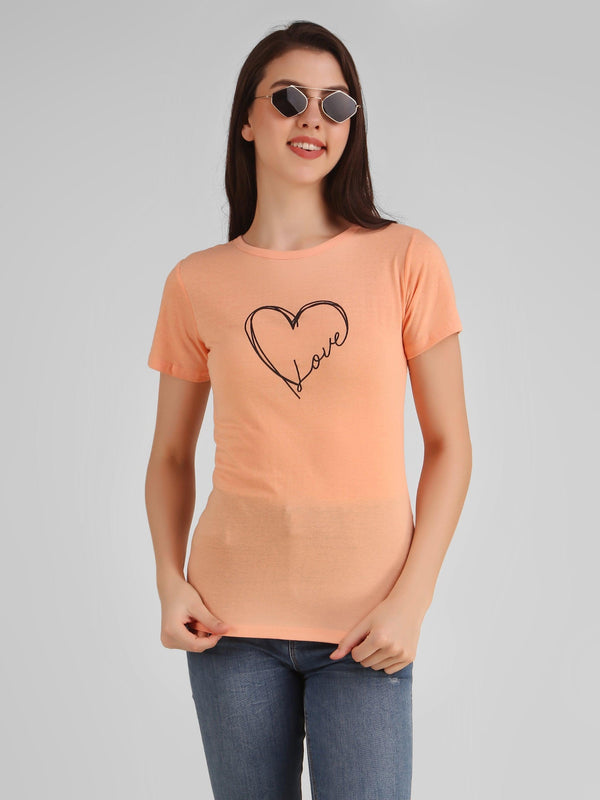 Women Pink Love Top - NOZ2TOZ - Indiakreations