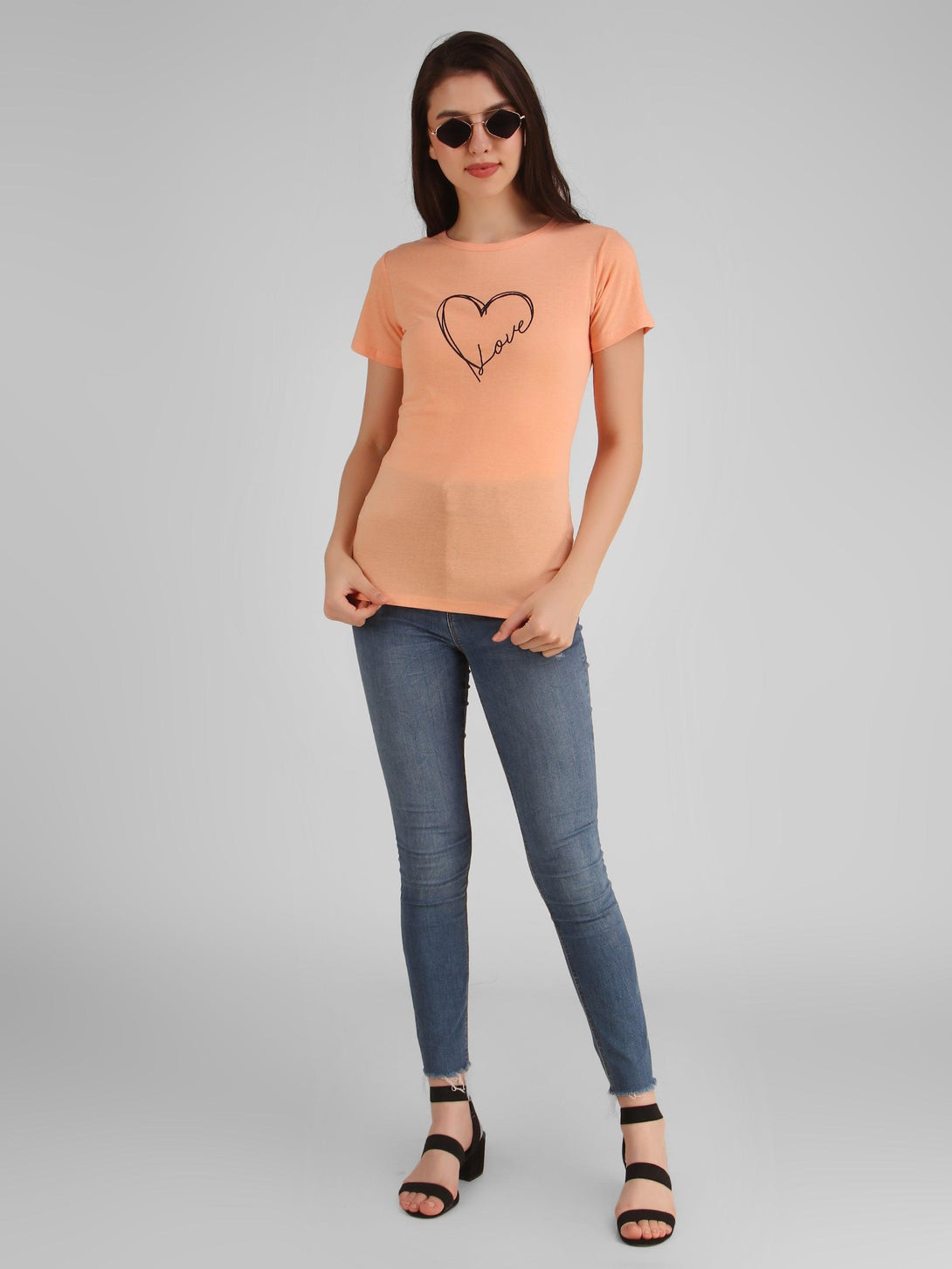 Women Pink Love Top - NOZ2TOZ - Indiakreations