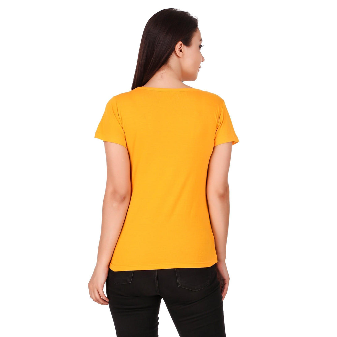 Women Yellow Love Top - NOZ2TOZ - Indiakreations