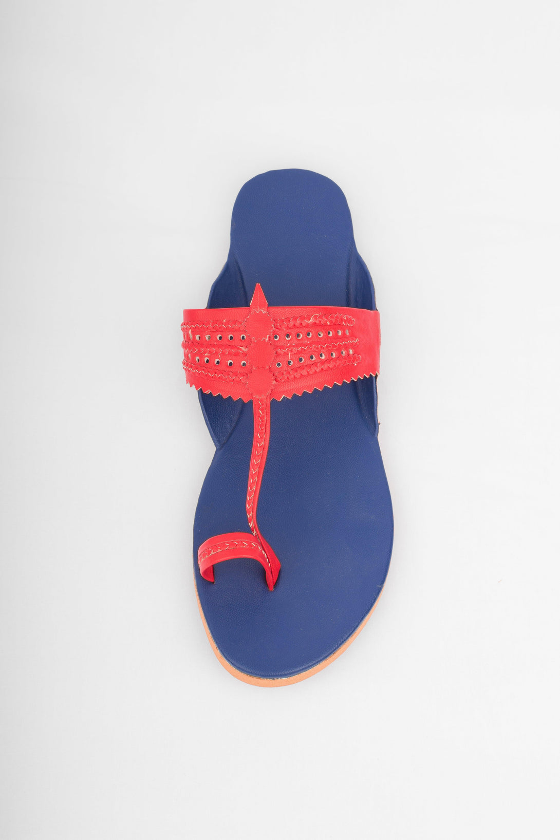 Women's Navy Blue & Red - The Shoe Tales - Indiakreations