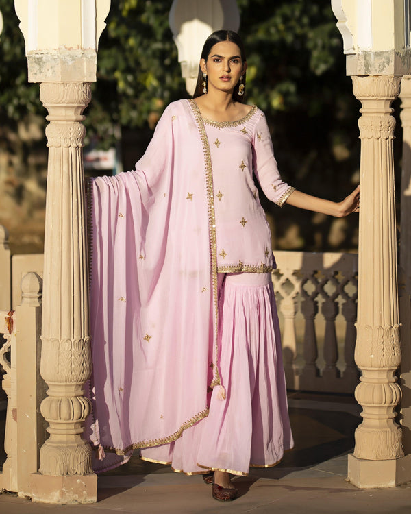 Women's Deepa Sharara Set - Baisacrafts - Indiakreations