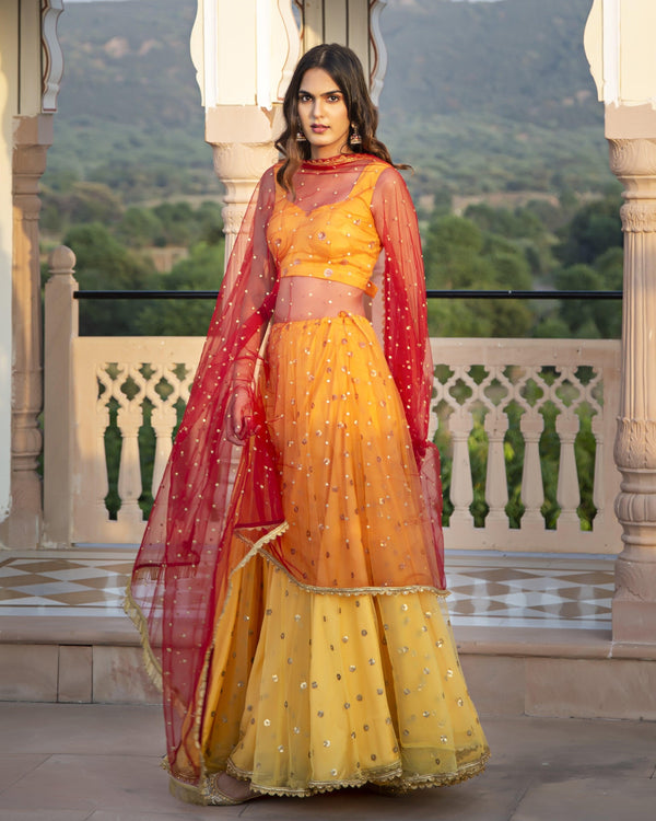 Women's Zarina Lehenga - Baisacrafts - Indiakreations