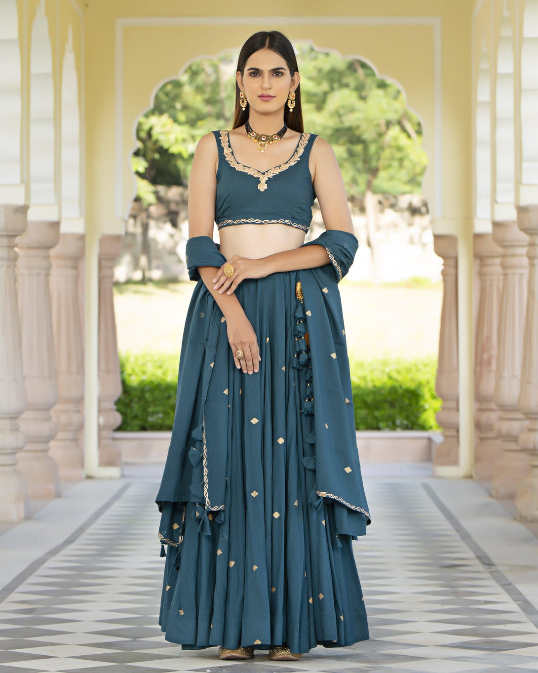 Women's Kushma Lehenga - Baisacrafts - Indiakreations