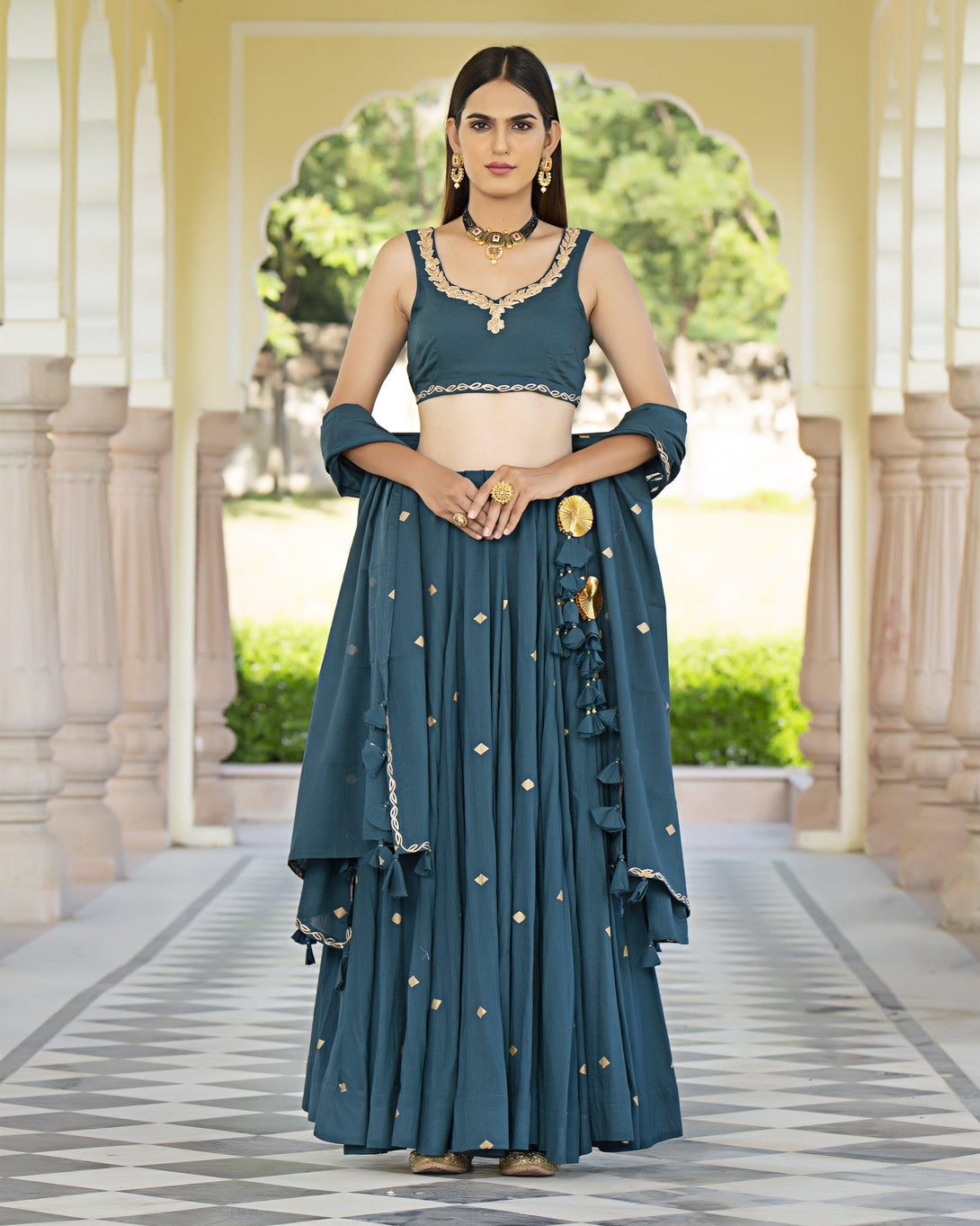 Women's Kushma Lehenga - Baisacrafts - Indiakreations