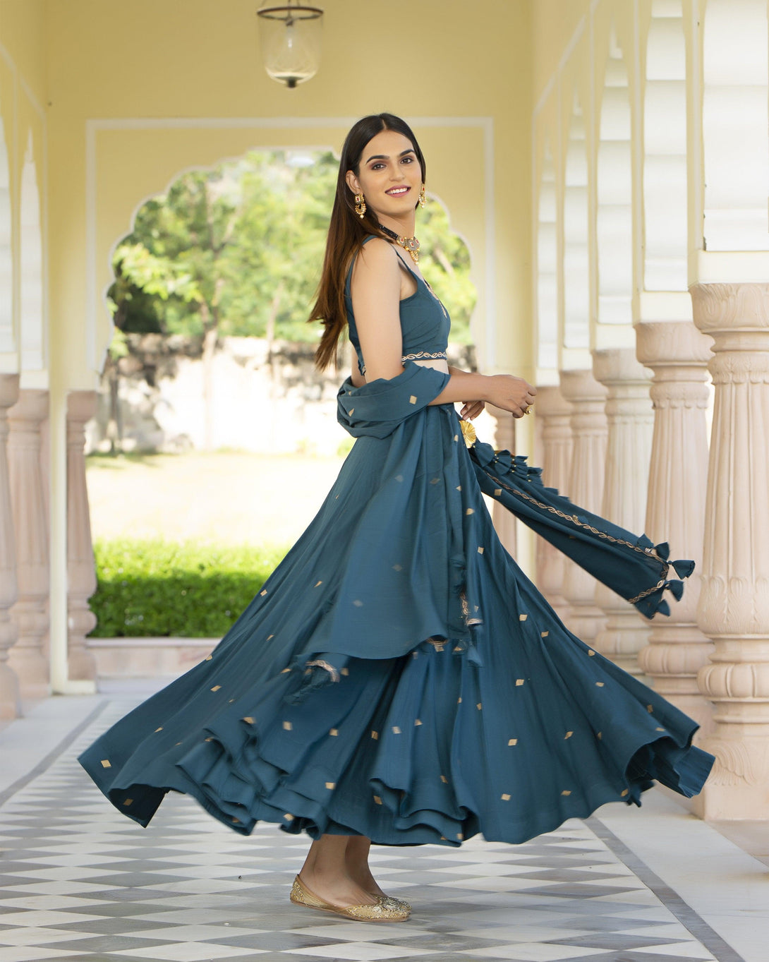 Women's Kushma Lehenga - Baisacrafts - Indiakreations