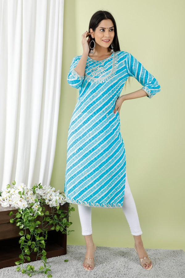 Women's Ethnic Straight Kurti-Noz2Toz