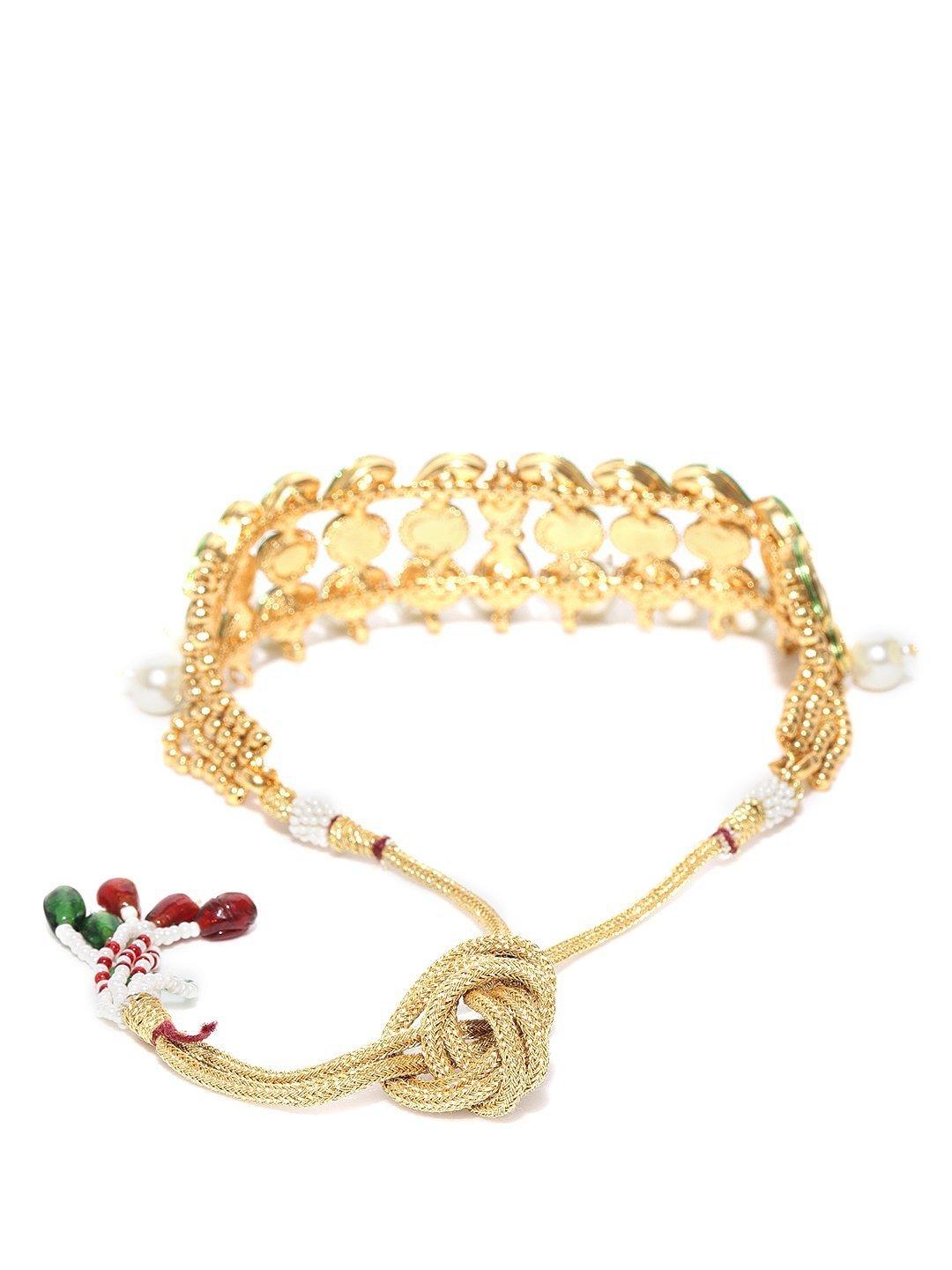 Women's White Pearls Kundan Gold Plated Choker - Priyaasi - Indiakreations