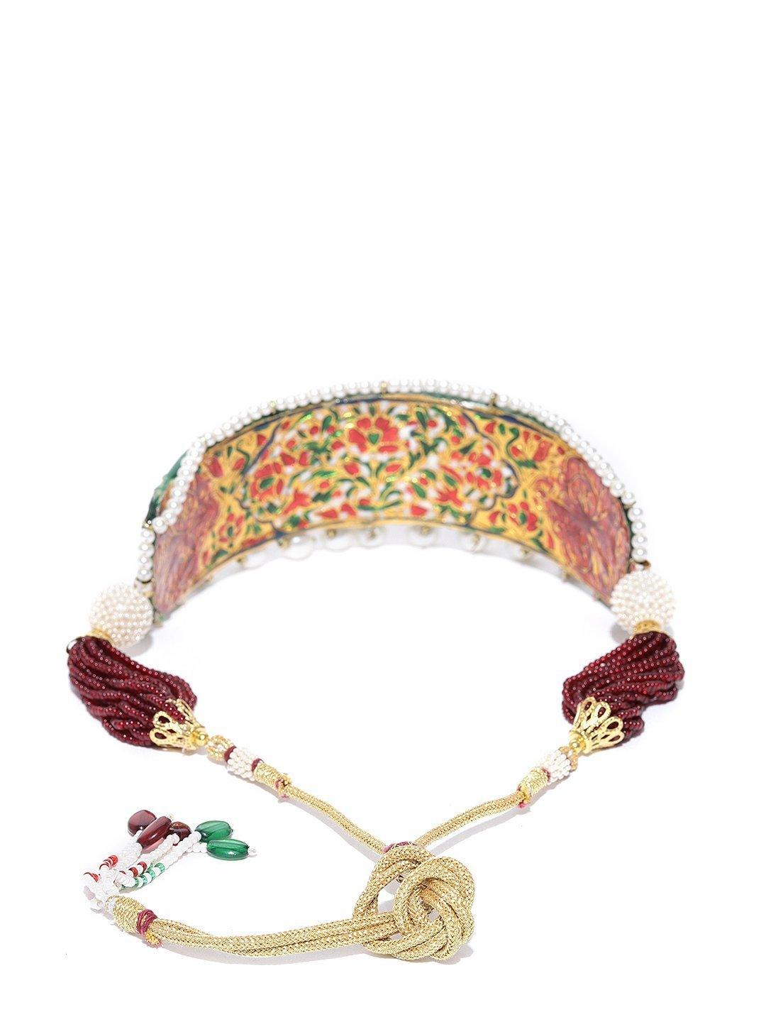 Women's Kundan Pearls Gold Plated Choker - Priyaasi - Indiakreations