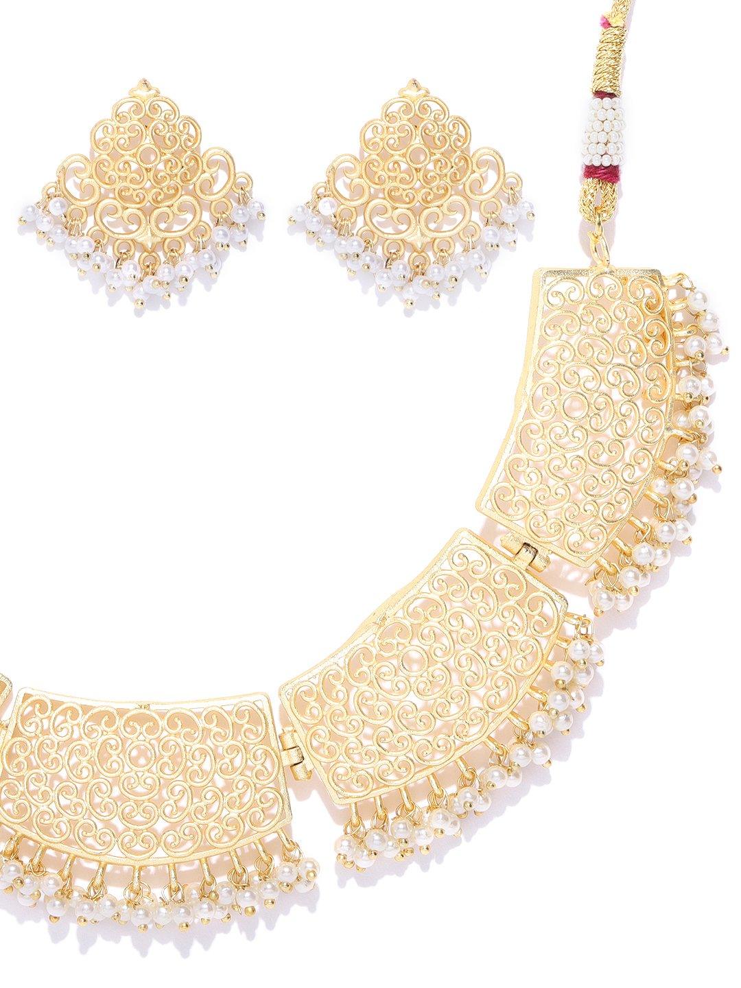 Women's Beads Gold Plated Jewellery Set - Priyaasi - Indiakreations