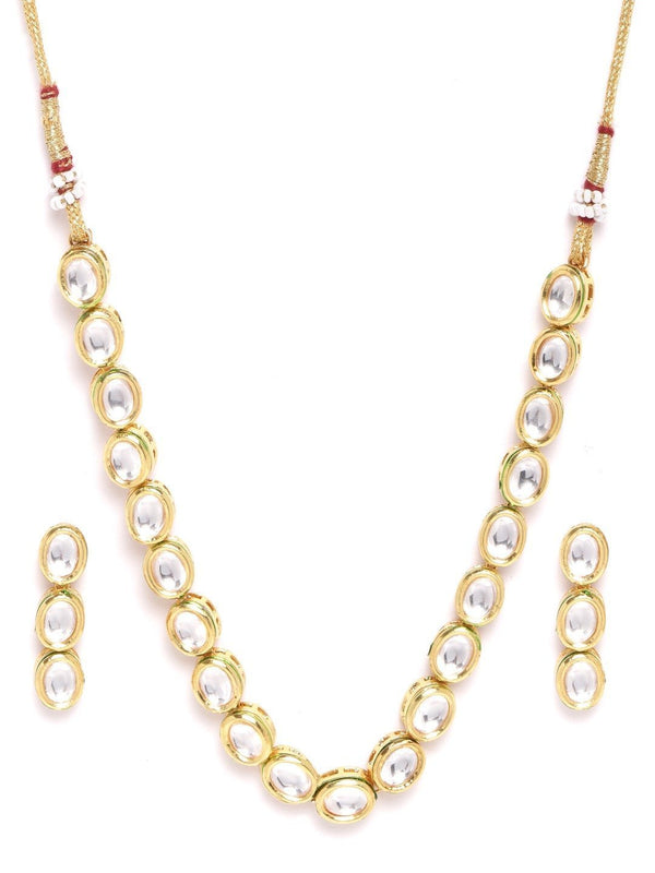 Women's Kundan Gold Plated Jewellery Set - Priyaasi