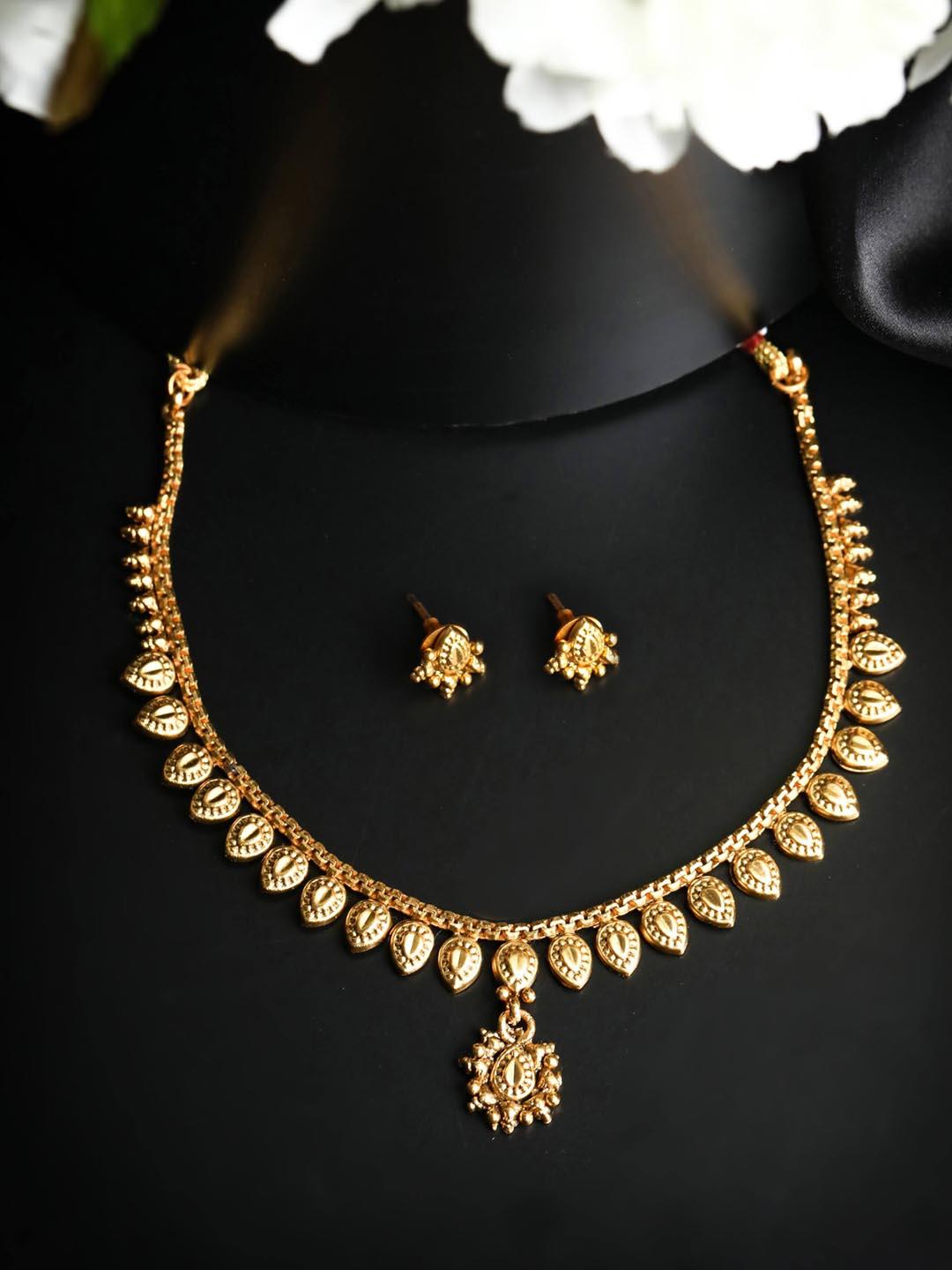 Women's Gold Plated Jewellery Set - Priyaasi - Indiakreations