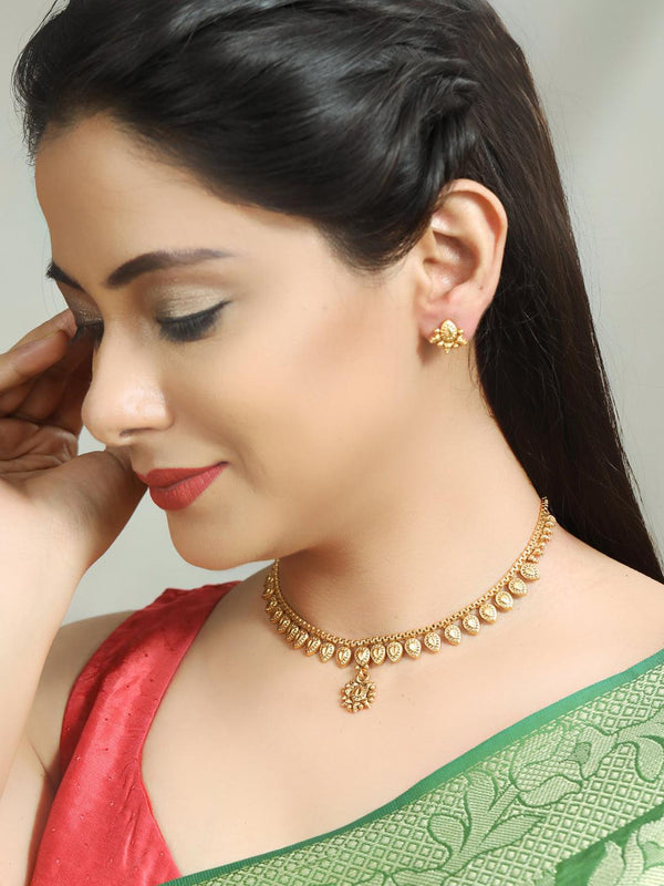 Women's Gold Plated Jewellery Set - Priyaasi - Indiakreations