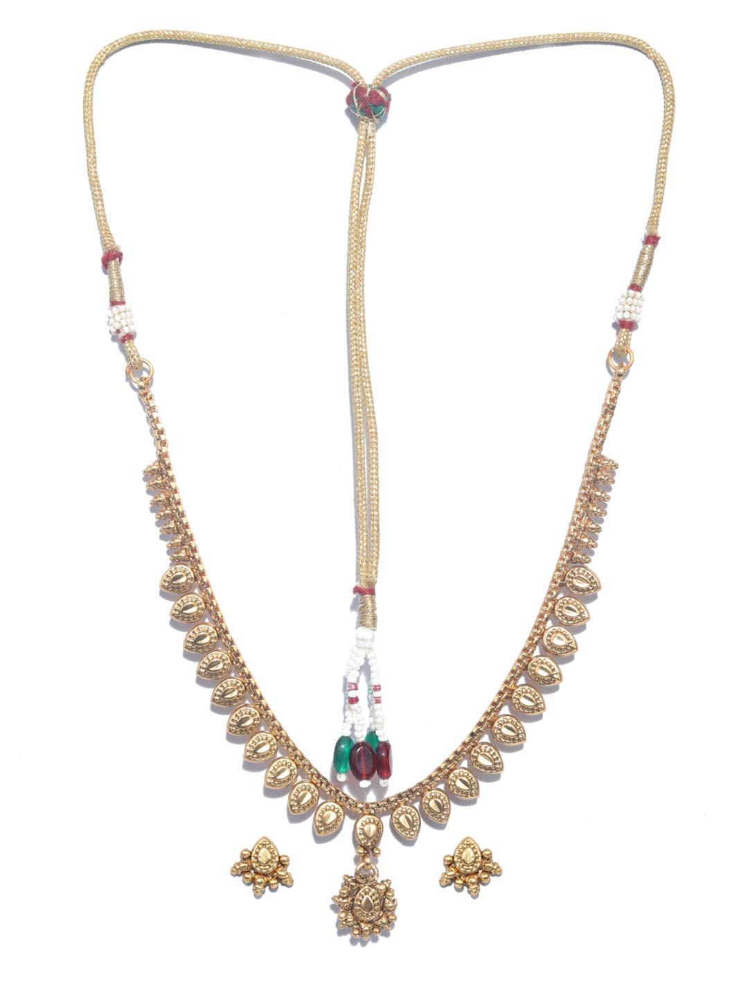 Women's Gold Plated Jewellery Set - Priyaasi - Indiakreations