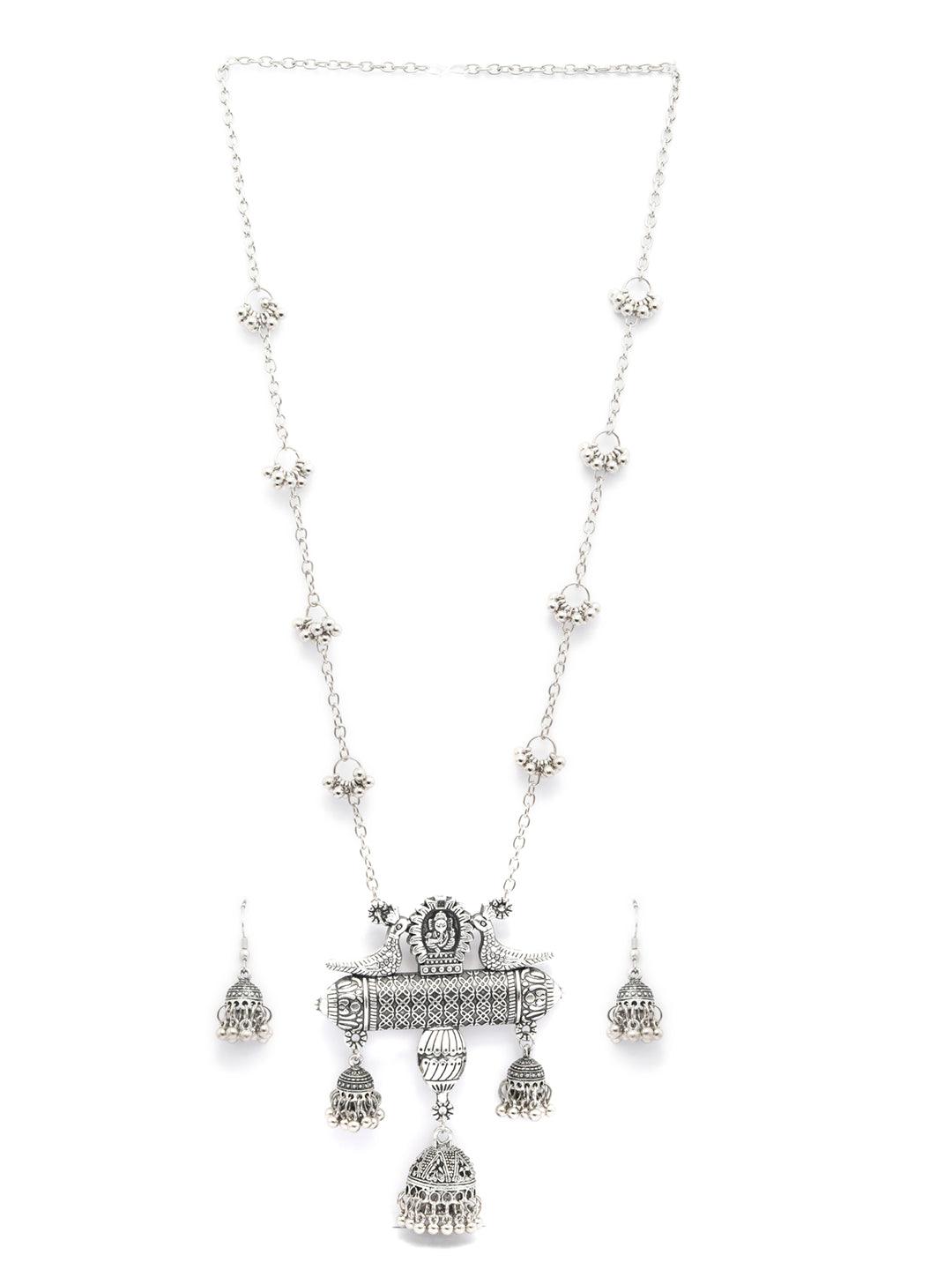 Women's Tribal Ganesha Oxidised Jewellery Set- Priyaasi - Indiakreations