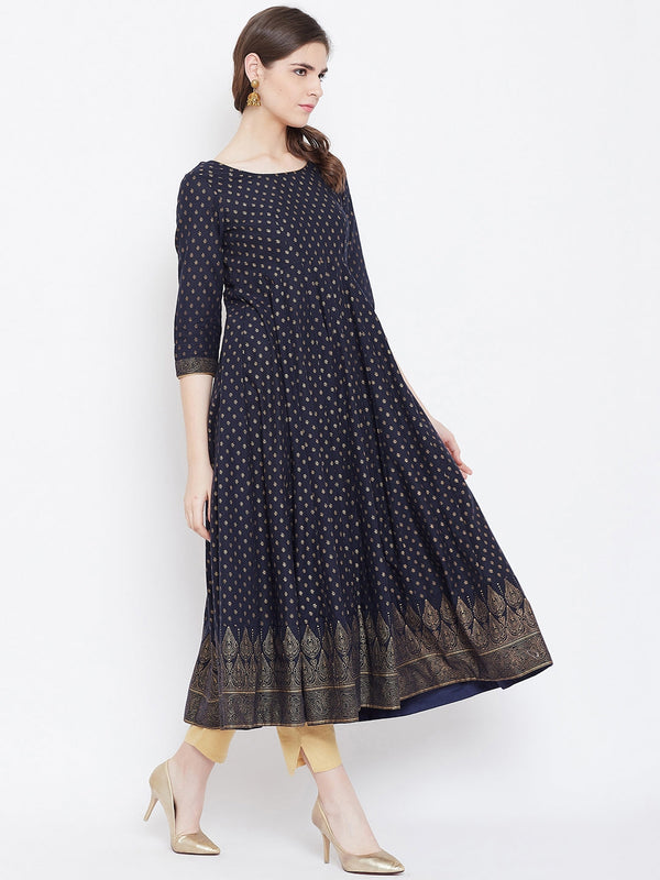 Women's Cotton Stylish Anarkali Kurta - Noz2Toz