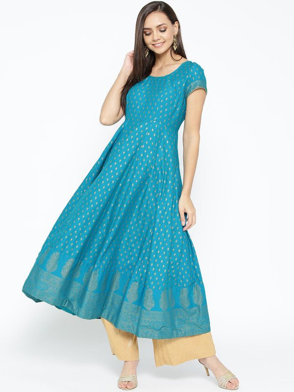 Women's Cotton Stylish Anarkali Kurta - Noz2Toz