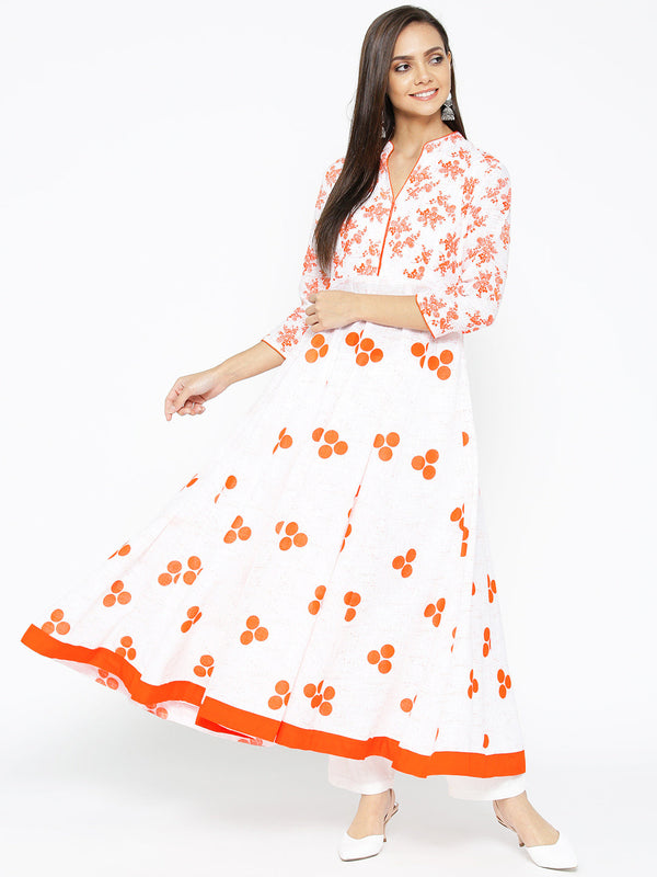 Women's Cotton Stylish Anarkali Kurta - Noz2Toz