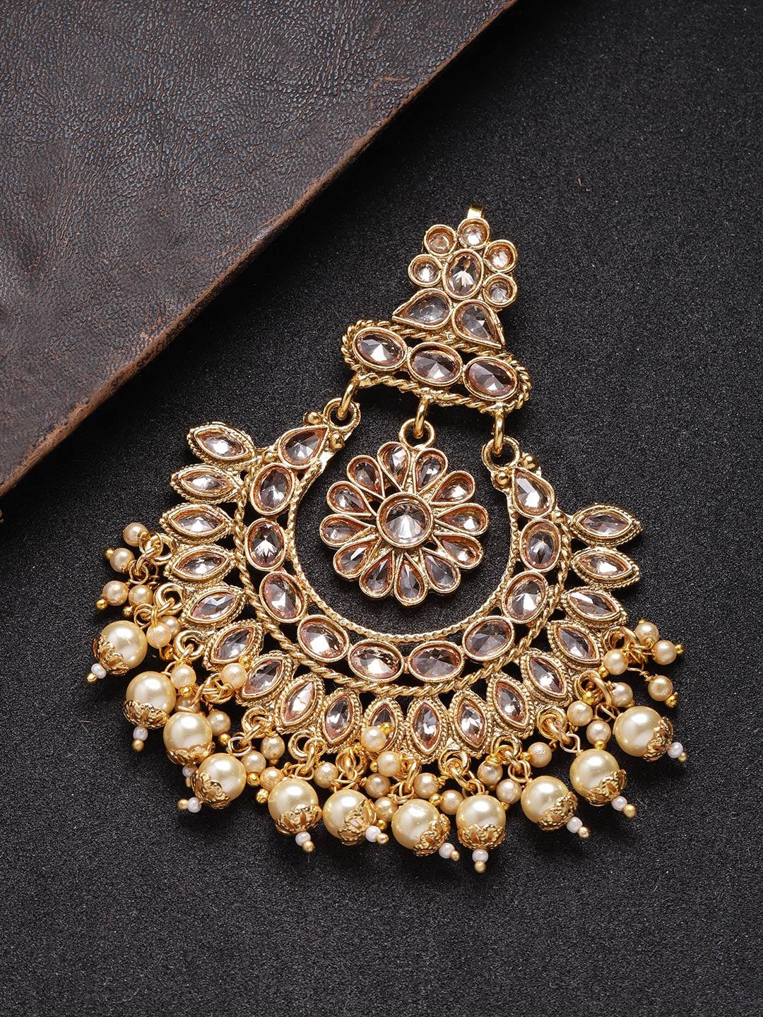 Women's Classic Floral Shape Gold Plated Chabi Challa/Pasa For Women And Girls - Priyaasi - Indiakreations