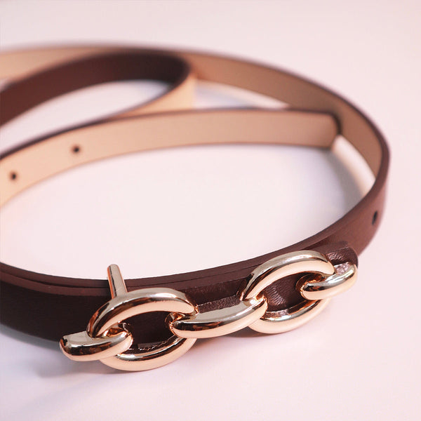 Black Link Buckle Belt