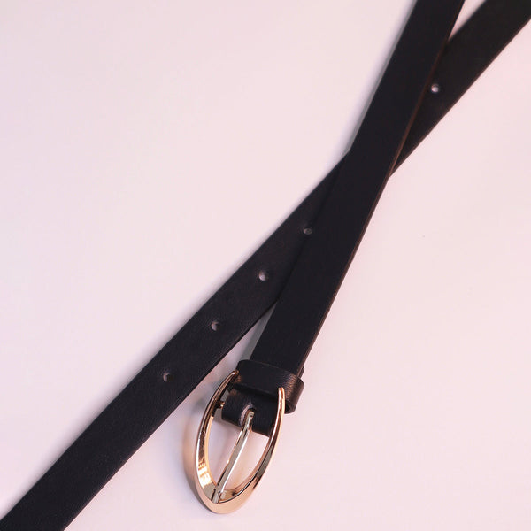 Black Always In Style Slim Belt