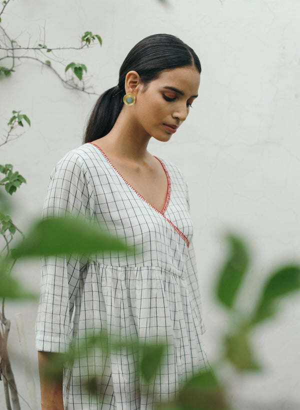 Women's Popsicle Angrakha Shirt - The Burnt Soul - Indiakreations