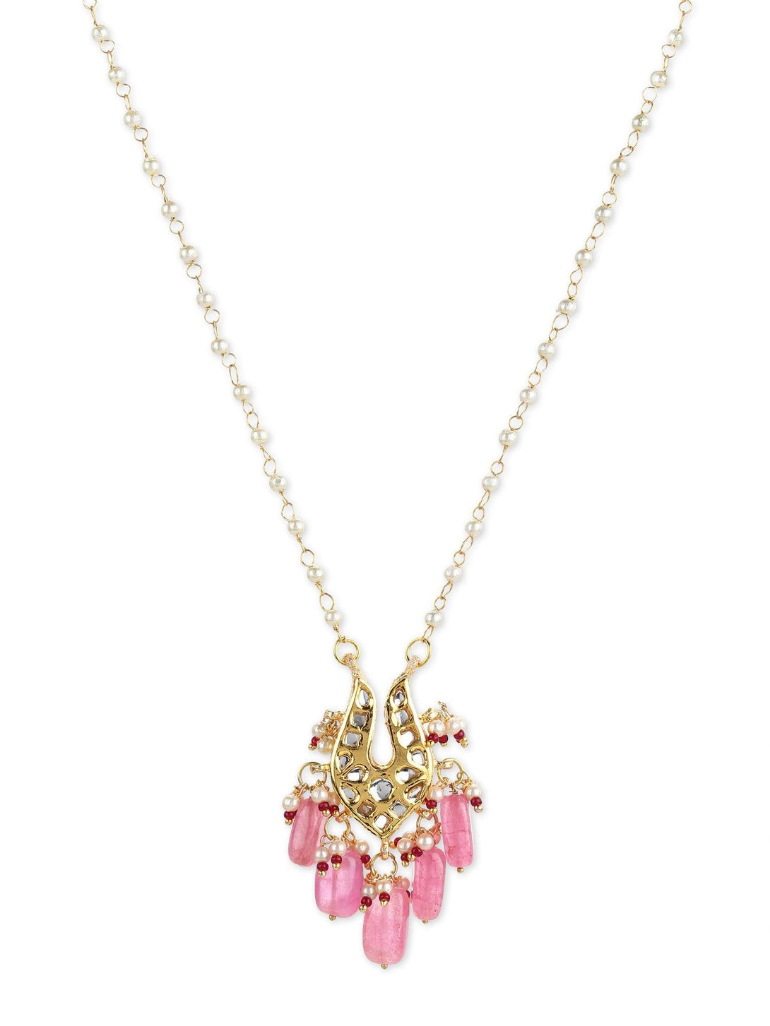 Women's Kundan Necklace - Ruby Raang - Indiakreations