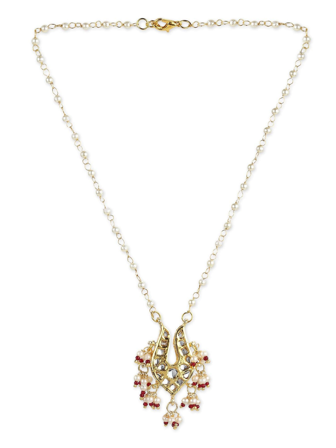 Women's Kundan Necklace - Ruby Raang - Indiakreations