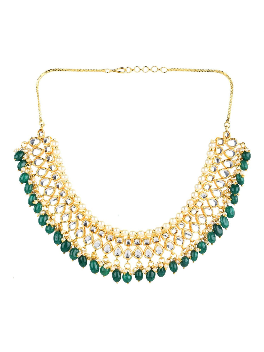 Women's Kundan Necklace - Ruby Raang - Indiakreations