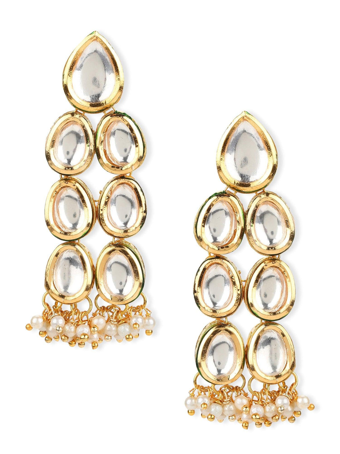 Women's Kundan Earring - Ruby Raang - Indiakreations