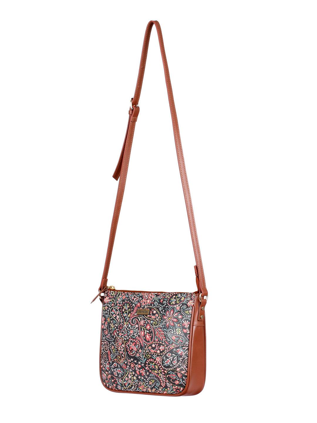 Women's Paisley Play Multicolor Sling Bag - Priyaasi - Indiakreations