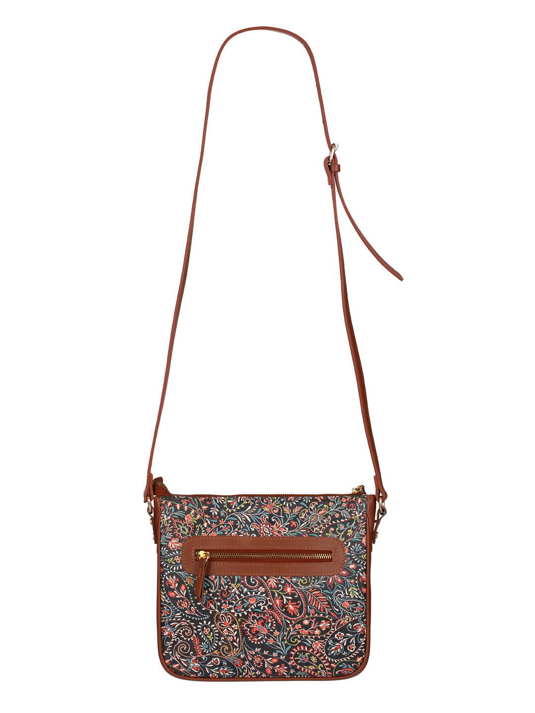 Women's Paisley Play Multicolor Sling Bag - Priyaasi - Indiakreations