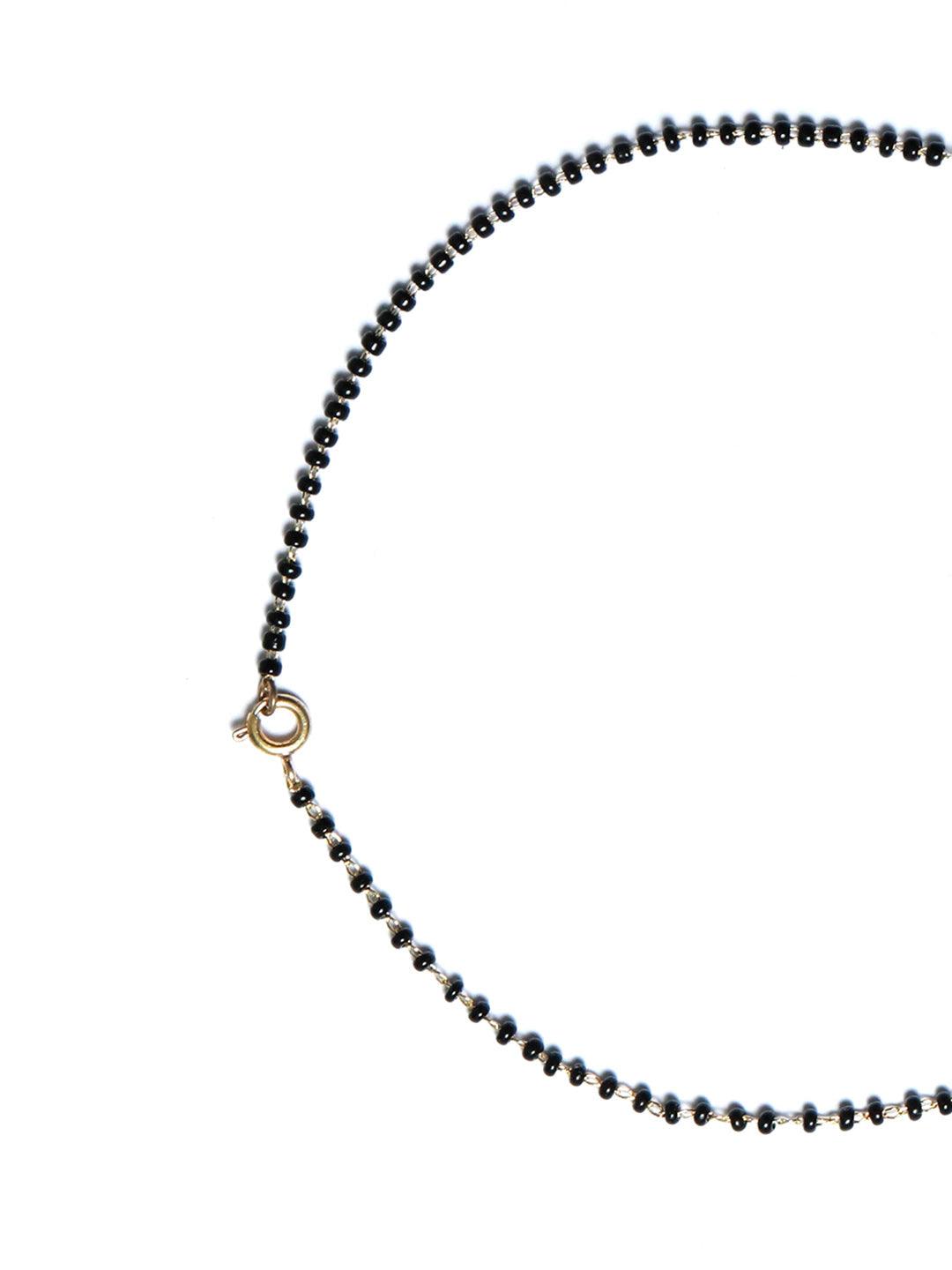 Women's Elegant Gold Plated American Diamond Sterling Silver Mangalsutra - Priyaasi - Indiakreations